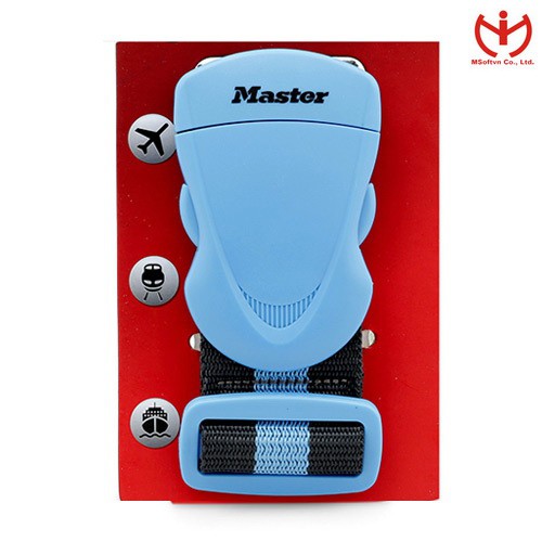 [HCM Speed ] Master Lock 4700 Eurdblue Suitcase Belt - MSOFT