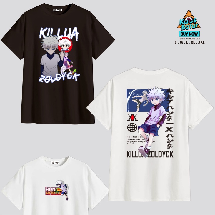 KILLUA ZOLDYCK HUNTER X HUNTER KILLUA อะนิเมะมังงะญี่ปุ่น-kaos.batu