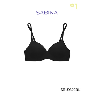 SABINA BRALESS เสื้อชั้นใน Invisible Wire (ไม่มีโครง) Seamless Fit รุ่น Pretty Perfect  รหัส SBU9800BK สีดำ