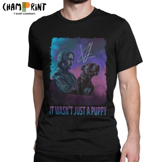 เสื้อยืดแขนสั้นลําลอง ผ้าฝ้ายแท้ พิมพ์ลาย It Wasnt Just A Puppy Baba Yaga John Wick แฟชั่นฤดูร้อน สําหรับผู้ชายS-5XL