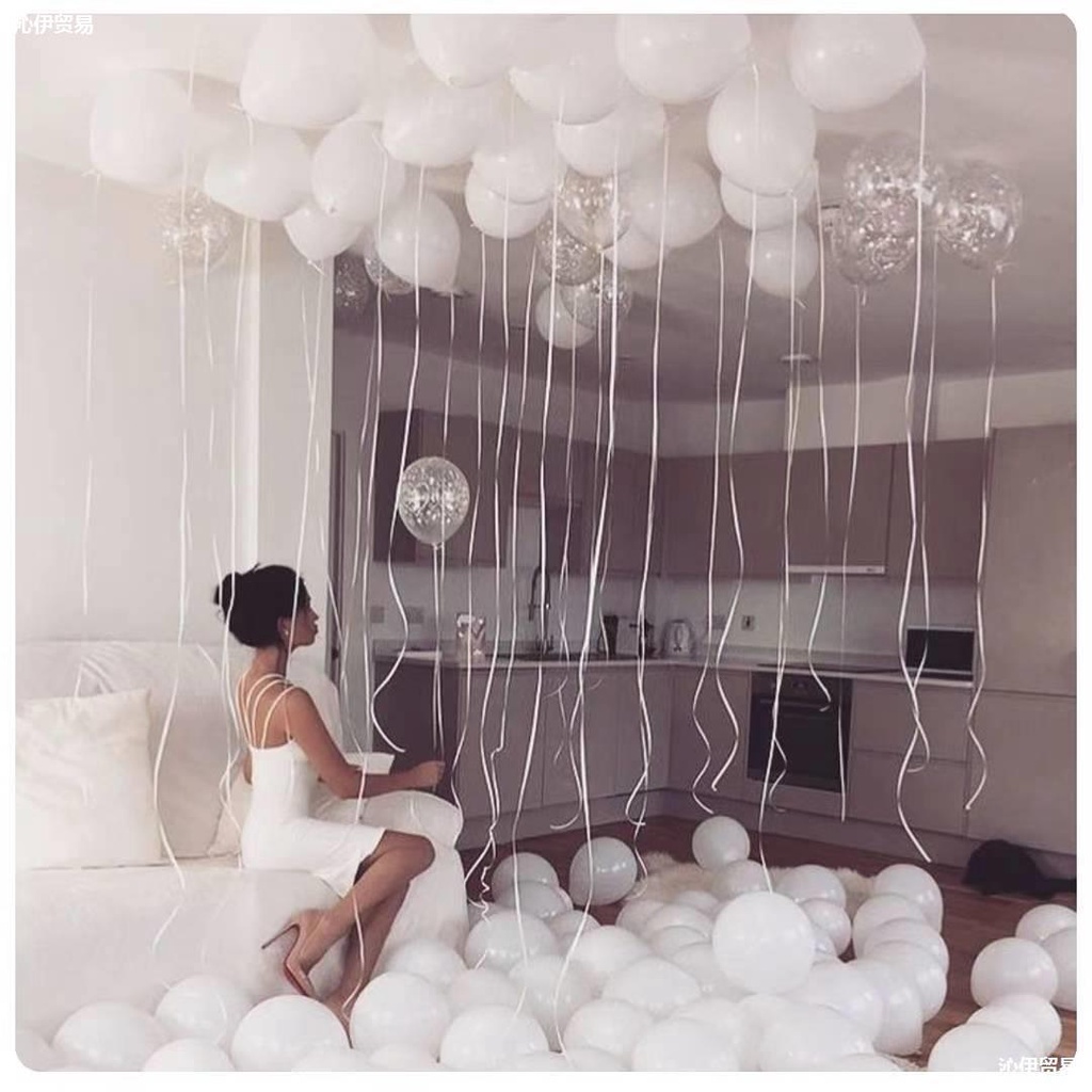 ลูกโป่งยาง ฮีเลียม ลายดาว หัวใจ สีดํา สีขาว ขนาด 10 นิ้ว สําหรับตกแต่งปาร์ตี้วันเกิด งานแต่งงาน 20 ชิ้น - รูปที่ 3