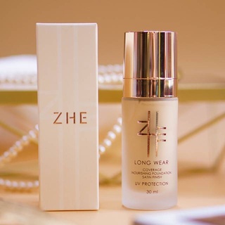 ZHE Liquid Foundation ชี รองพื้นชี รองพื้นเนื้อซาติน ขนาด 30 ml. กันน้ำกันแดด ปกปิดเรียบเนียน