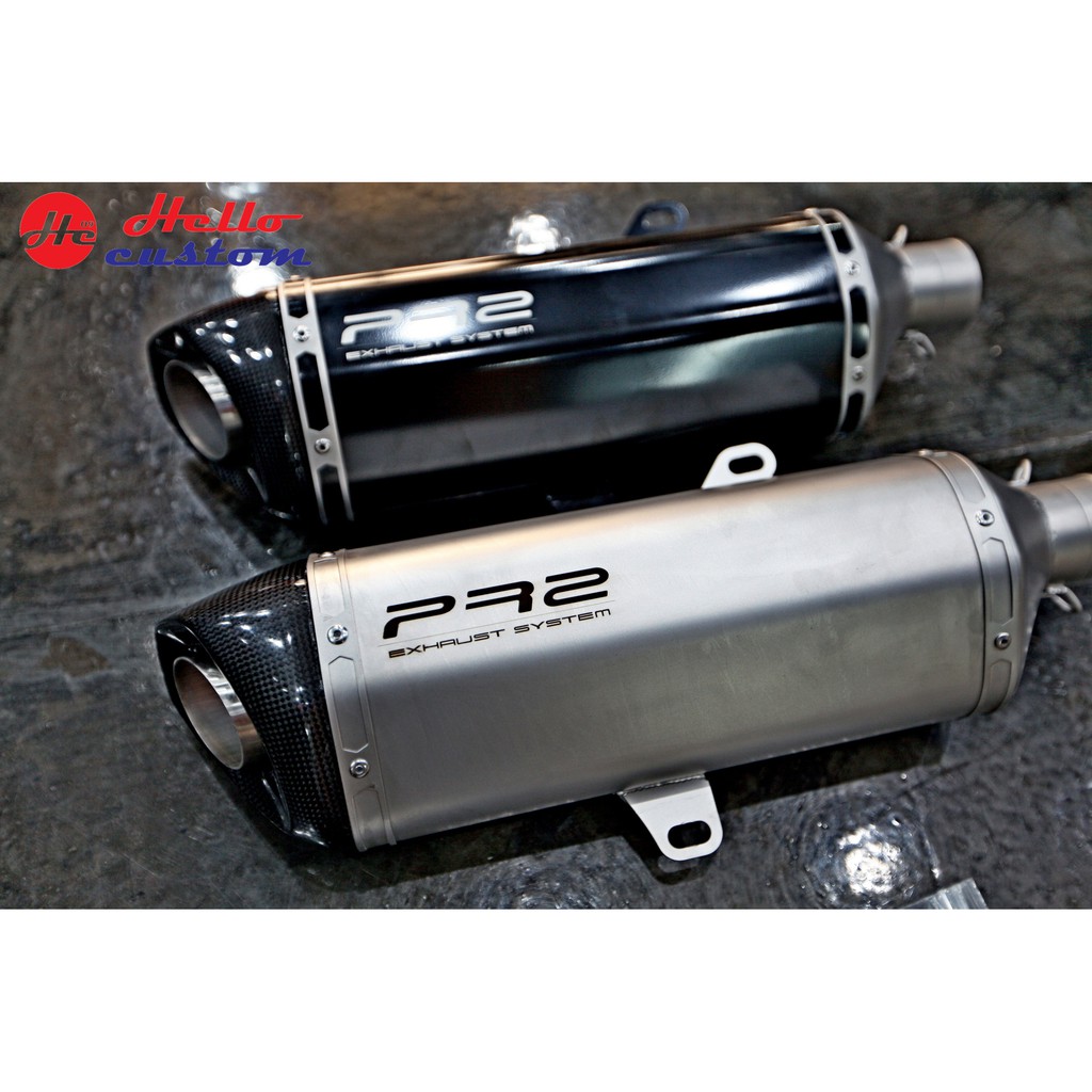 ท่อแต่ง PR2 พร้อมคอเลส 304 Yamaha New Nmax 2020 - 2024