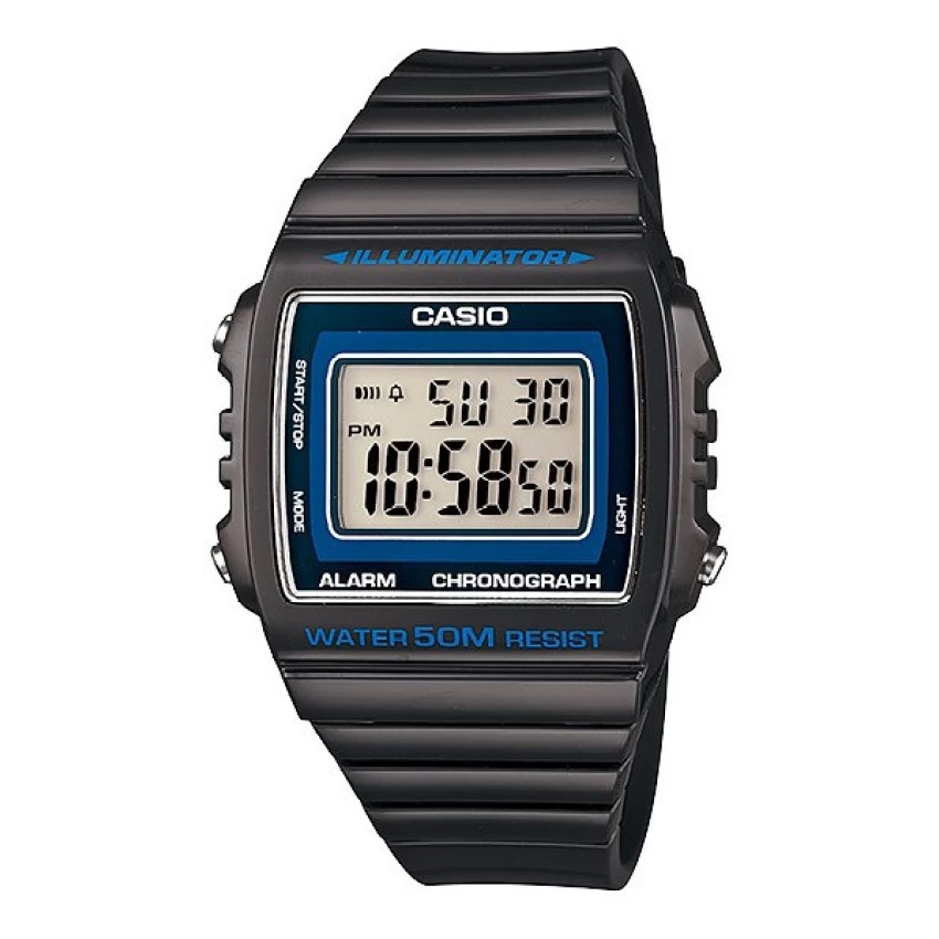 Casio Standard นาฬิกาผู้ชาย สายเรซิ่น รุ่น W-215H-8AVDF,W-215H-8A,W-215H