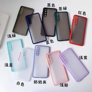 เคสขอบสีหลังด้านกันก้ลองรุ่นRealme5,Realme6,RemlmeC11,Reno4,Reno2F