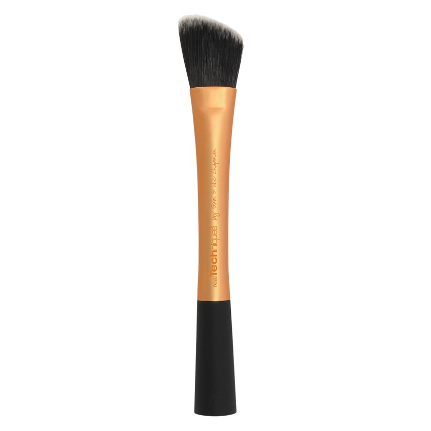 REAL TECHNIQUES :: Foundation Brush แปรงลงลองพื้นขนสังเคราะห์ หัวมุม ใช้ลงรองพื้น