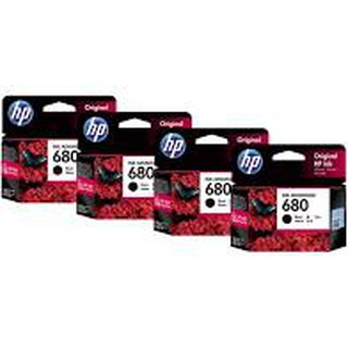 HP 680 Ink BK F6V27AA(4กล่อง)หมึกพิมพ์