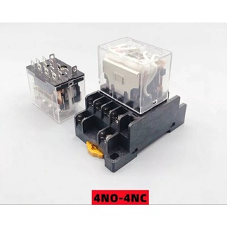 รีเลย์  Relay  LY4N+แถมซ๊อคเก็ต  10A DC12-24-48V AC110-120V 10A