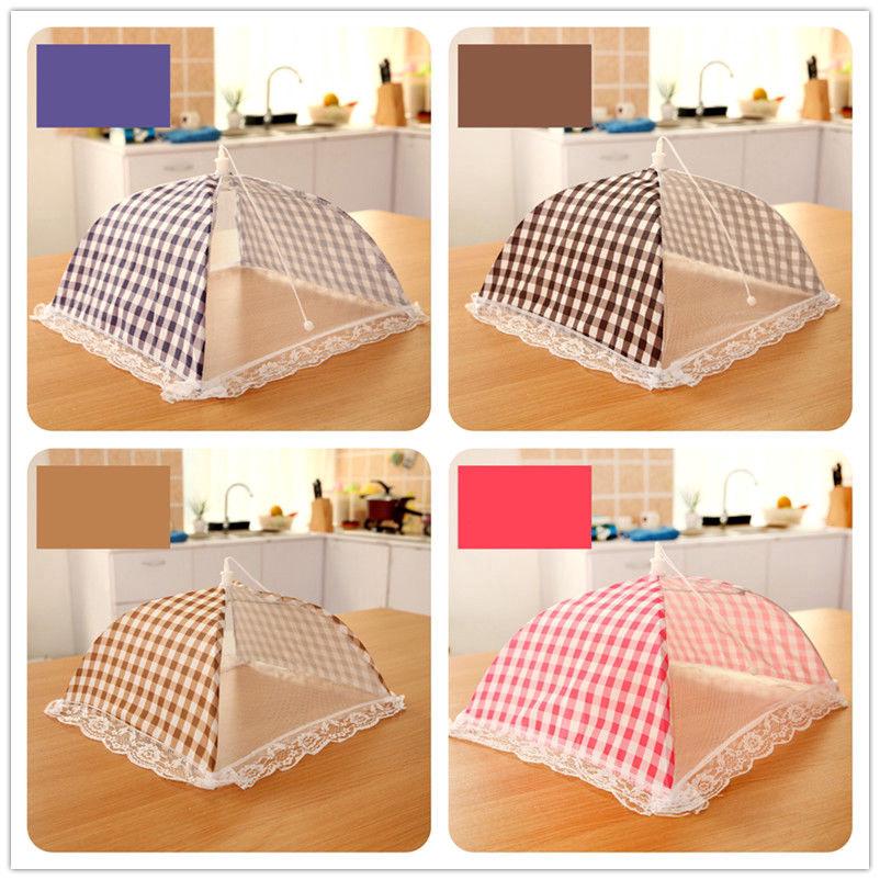 ฝาครอบอาหารแบบพับได้ Protector สุทธิตาข่ายร่มตาราง Anti