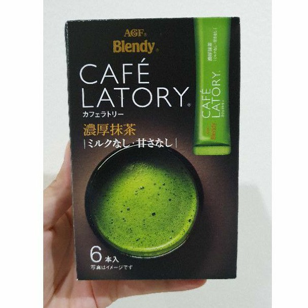 AGF Blendy Cafe’ Latory Matcha ชาเขียวมัทฉะปรุงสำเร็จ (6ซอง) จากญี่ปุ่น