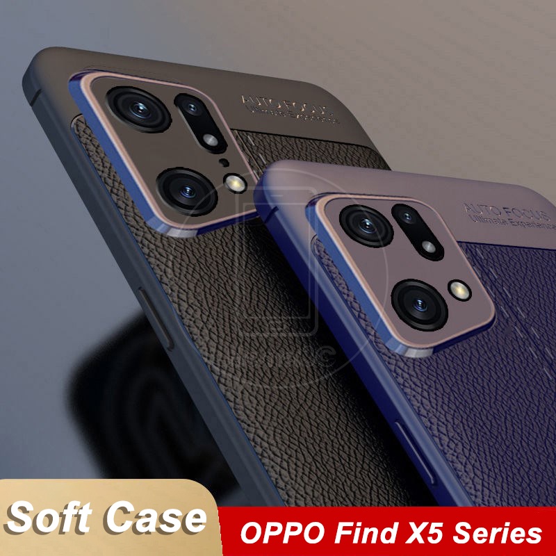 Oppo Find X5 Pro FindX5Pro เคสโทรศัพท์ TPU นิ่ม เนื้อลิ้นจี่ เคสป้องกัน