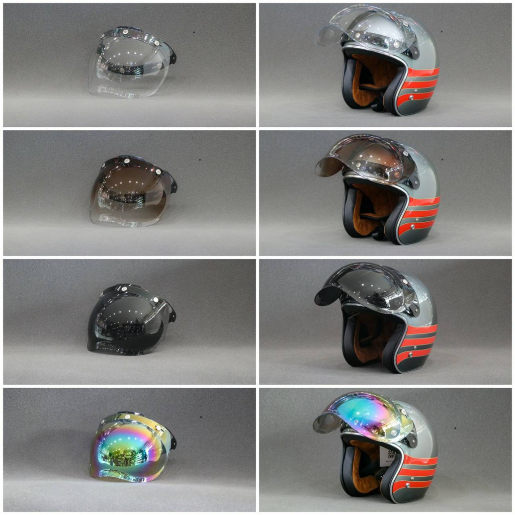 ชิลด์หมวกกันน็อค VISOR BUBBLE ADEPTER (เปิด-ปิด ได้)