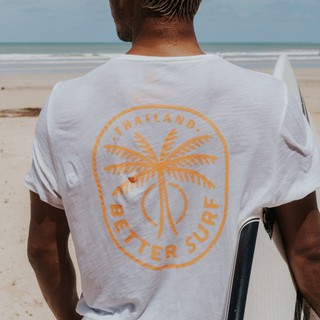 เสื้อยืด บีชบอย BST 2021 สีขาว Better Surf Thailand / white