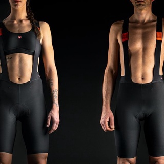 Castelli Premio BIB short 2022 All Black and Navy ชุดปั่นจักรยาน