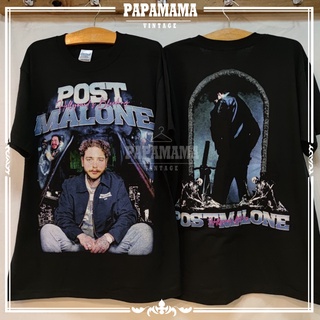 เสื้อยืดผ้าฝ้าย [ POST MALONE ] Hollywwod โพสต์ มาโลน เสื้อวง เสื้อทัวร์ เสื้อHiphopS-3XL