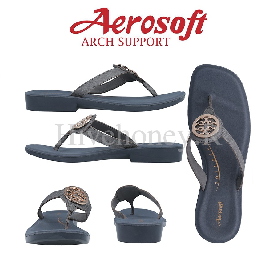 ☁️FW8064☁️ รองเท้าแตะเพื่อสุขภาพ aerosoft arch support(แอโร่ซอฟ)