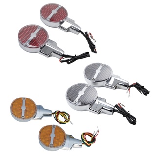 Motorcycle Bar Shield LED Turn Signals For Harley Touring Electra Glide Road King FLHR FLHTC Heritage Softail Classic FL