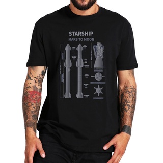 เสื้อผ้าผชเสื้อยืดแขนสั้น ผ้าฝ้าย 100% พิมพ์ลาย Starship SN15 Mission To Mars Space Rocket Launch สไตล์คลาสสิก สําหรับผู