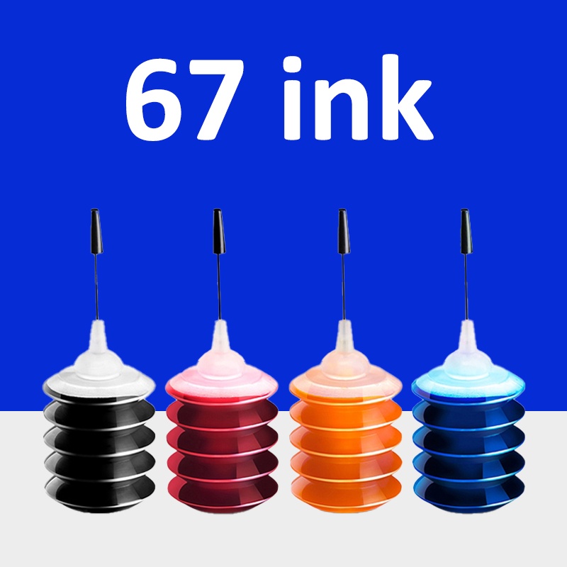 HP 67 หมึก HP67 หมึก HP67XL หมึกเติมสำหรับ 2724 2725 2722 2723 2752 2755 2330 2331 2332 2333 6420 64
