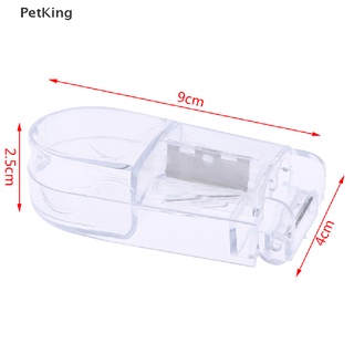 PetKing☀ 1 Pcs Pill Cutter Splitter Half Storage Compartment Box Medicine Tablet Holder .