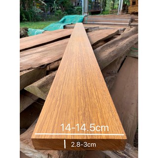 ไม้จริงขนาด1.5" x 6" ชื่อไม้หลุมพอ Merbau Wood (ไสกบพร้อมนำไปใช้งาน)