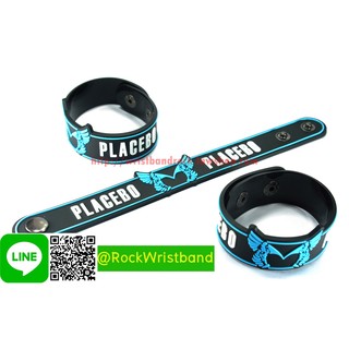 Placebo ขายริสแบนด์  PBO341NA Wristband สายรัดข้อมือวงร็อค