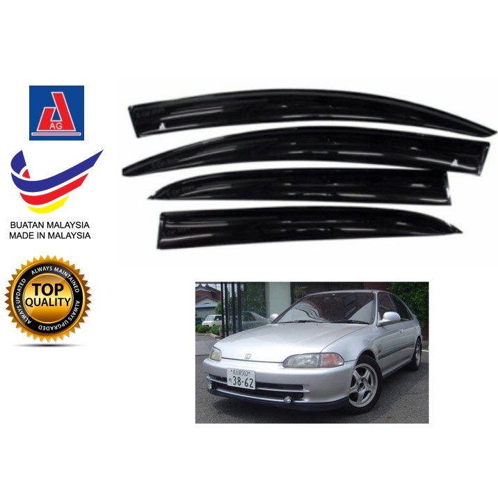 Honda Civic EG SR4 4Door 1991-1995 AG Door Visor (กว้าง 7 ซม.)