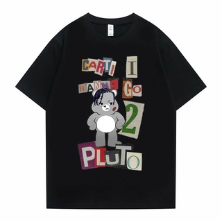 [S-5XL] เสื้อยืดแขนสั้น พิมพ์ลายการ์ตูนแร็ปเปอร์ Playboi Carti สไตล์ฮิปฮอป ฮาราจูกุ โอเวอร์ไซซ์ สําหรับผู้ชาย และผู้หญิง