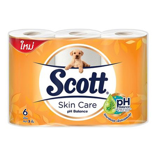 กระดาษชำระ SCOTT SKIN CARE แพ็ค 6 สะอาด ปลอดภัยต่อการใช้งาน