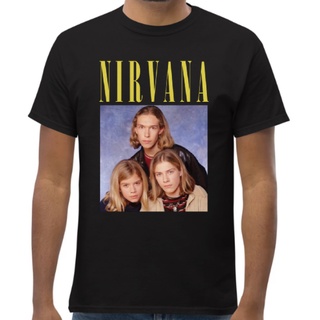 เสื้อยืด ผ้าฝ้าย 100% ระบายอากาศ พิมพ์ลายโลโก้ Nirvana Hanson ยอดนิยม ตลกSize S-5XL