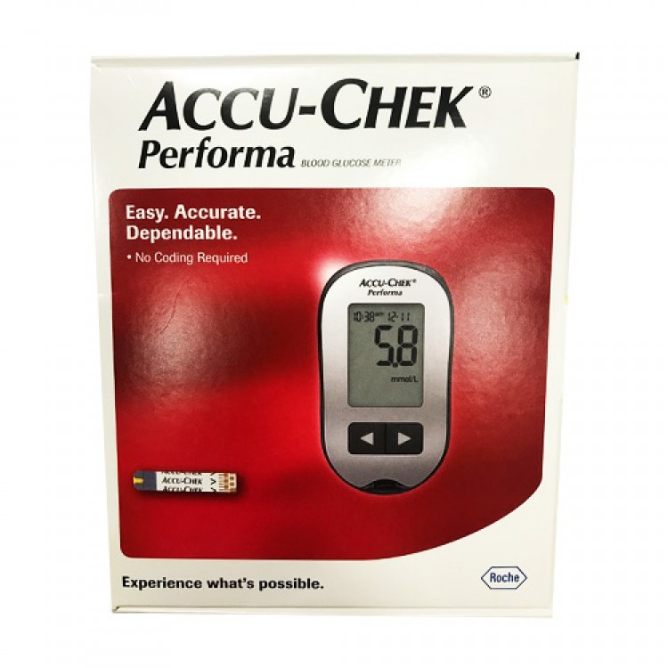 (เครื่อง+กระเป๋า) Accu Chek Performa Meter ** ไม่มีปากกาและแผ่นตรวจแถม**