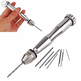 GORGEOUS~Mini Hand Drill Watch Aluminum Chuck Hand Push Jewelry Supplies Twisted