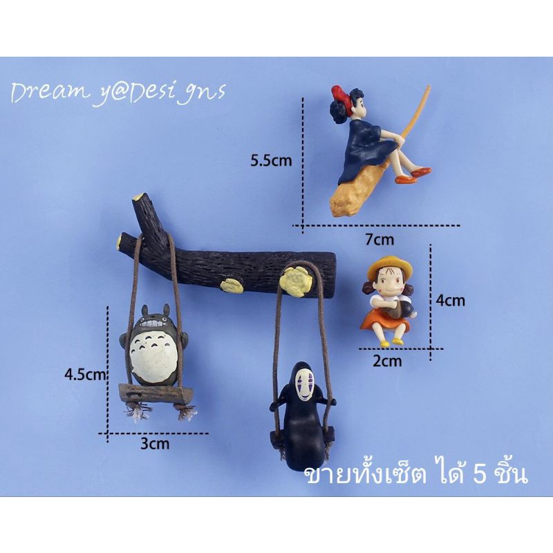 แม่เหล็กติดตู้เย็น 3D magnet อนิเมะ Totoro โทโทโร่เพื่อนรักได้เป็นเซ็ต5ชิ้น