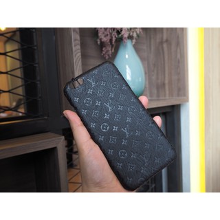 เคสไอโฟน เคสโทรศัพท์มือถือ LV Louis Vuitton signature stamp เคสหลุยส์วิตตอง สแตมป์ลายซิกเนเจอร์ สีดำ ลายเล็ก