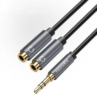Veggieg (AH2-B) Aux3.5mm TO Aux3.5mm Y Splitter 2 famale 0.2M สายแยกเสียง 3.5mm