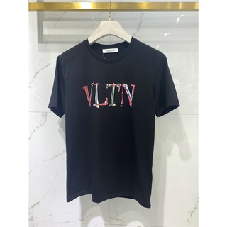 [100% Cotton] Valent1n0 2022 เสื้อยืดคอกลมแขนสั้นพิมพ์ลายตัวอักษรสําหรับผู้ชาย