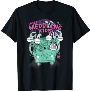 ผ้าฝ้ายคอกลมเสื้อยืด พิมพ์ลาย Scooby-Doo Meddling Since 1969 สไตล์วินเทจ คลาสสิก สําหรับผู้ชาย และผู้หญิงfrom S-4XL