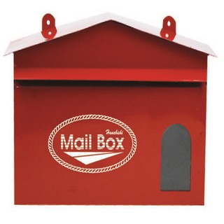 ตู้จดหมาย HANABISHI LT-02 สีแดงMAIL BOX HANABISHI LT-02 L STEEL RED