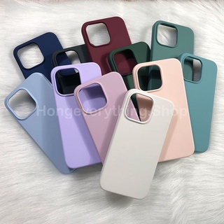 Caseใช้สำหรับ iPhone 12mini (ปิดหัว-ท้าย) Caseเคสใช้สำหรับไอโฟน เคสซิลิโคน ลบรอยได้ เคสกำมะหยี่โลโก้ เคสซิลิโคน กำมะหยี่