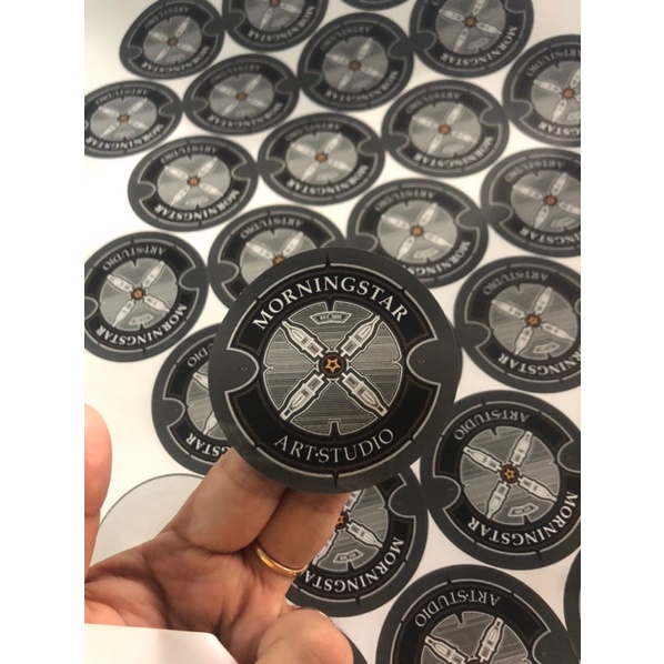 KT paper Decal 3x3cm - มีในวันเดียวกัน