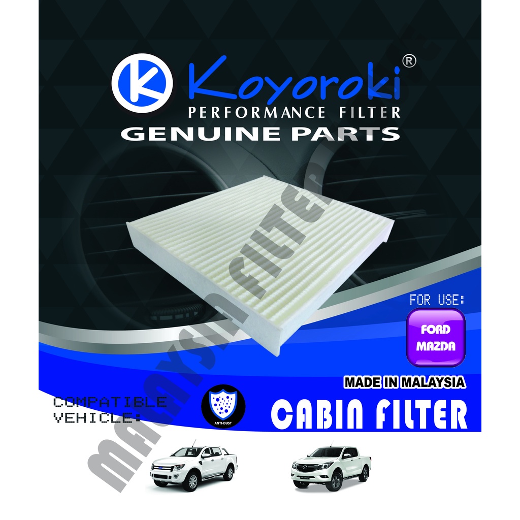 FORD MAZDA RANGER(T6) BT-50(UP/UR) PENAPIS CABIN FILTER RFD-UCY0-C AB39 19N619 13 UCY0-61-P11