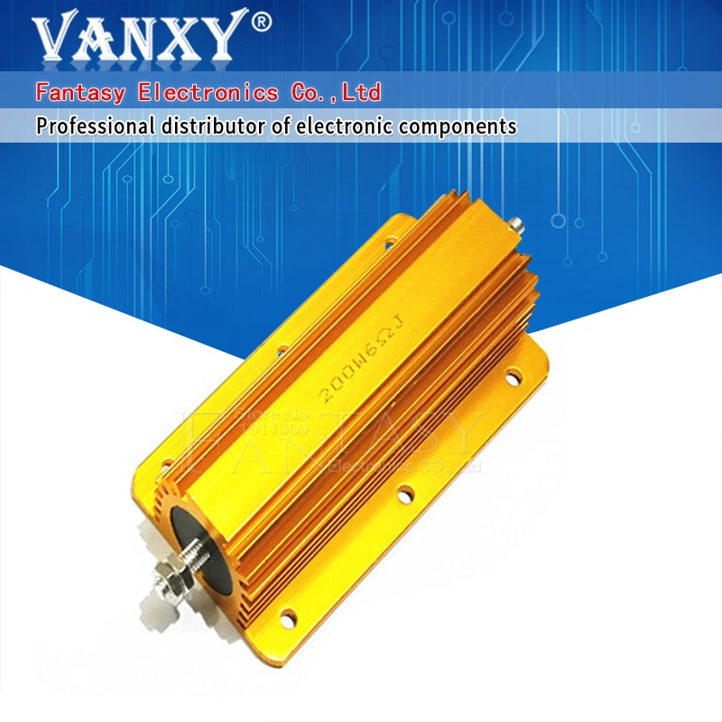 ตัวต้านทานอลูมิเนียมโลหะ 200W 0.1~1K 0.15 0.2 0.5 1 1.5 2 6 8 10 15 20 100 150 200 300 400 1K โอห์ม