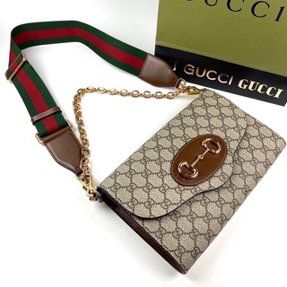 *สอบถามstockก่อนกดสั่ง* Gucci Horsebit 1955 Small Bag กระเป๋า กุชชี่ สะพายข้างได้ ของแท้ แบรนด์เนม สายเขียวแดง