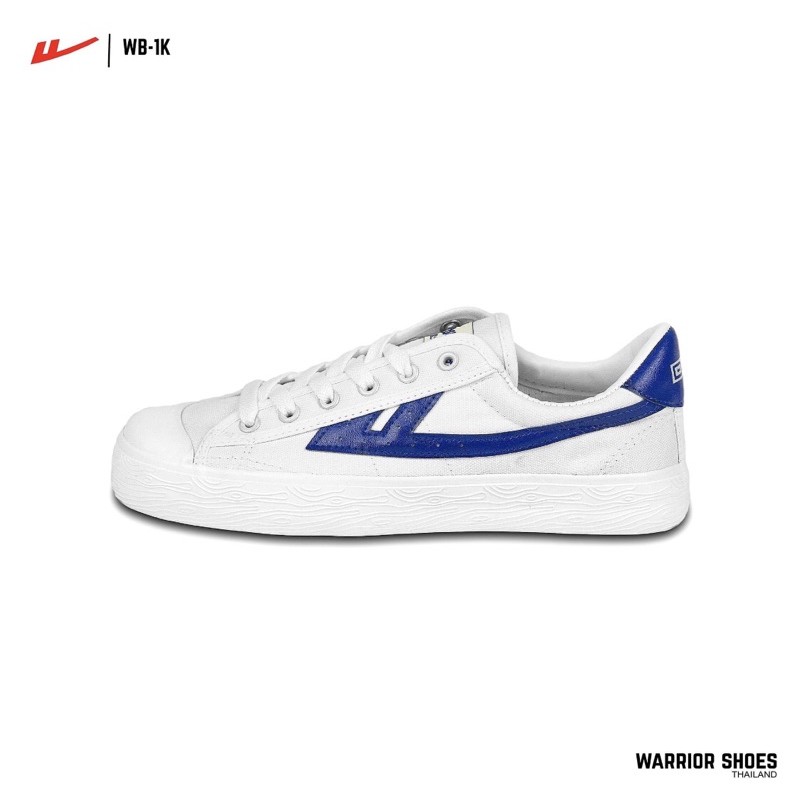 Warrior shoes รองเท้าผ้าใบ รุ่น WB-1K สี White/ Blue