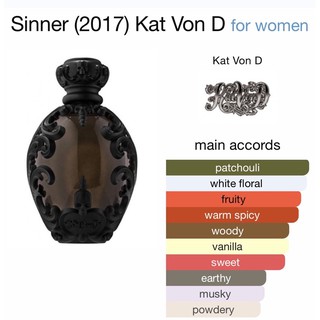 [ของใหม] น้ำหอม Kat Von D 🖤 Sinner EDP กลิ่นหอม เซ็กซี่ ลึกลับน่าค้นหา ของแท้ 💯%