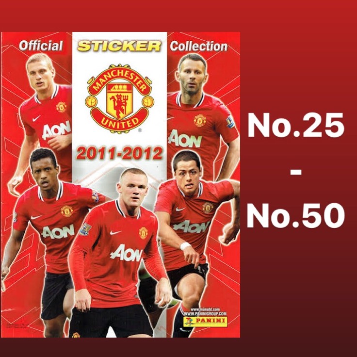 Panini Manchester United 2011-12 Official Sticker Collection No.25-59