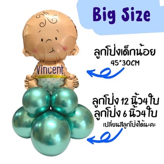 ลูกโป่งฟอยล์เด็ก Baby balloon (พร้อมส่ง)