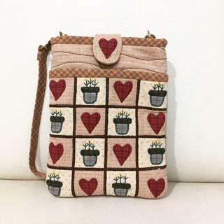 ❤️🌸Heart and flower pot bag🌸❤️(15x19cm)