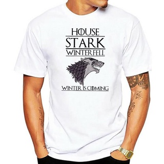 เสื้อยืด พิมพ์ลาย House Stark Winterfell GOT สําหรับผู้ชาย และผู้หญิงสามารถปรับแต่งได้