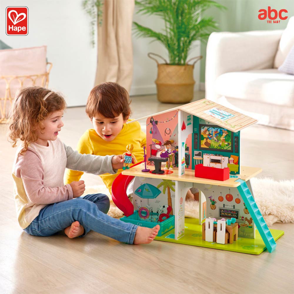 Hape - Rock & Slide House  Sound Effect         บ้านตุ๊กตาร็อกสตาร์        3Y+ รูปที่ 3